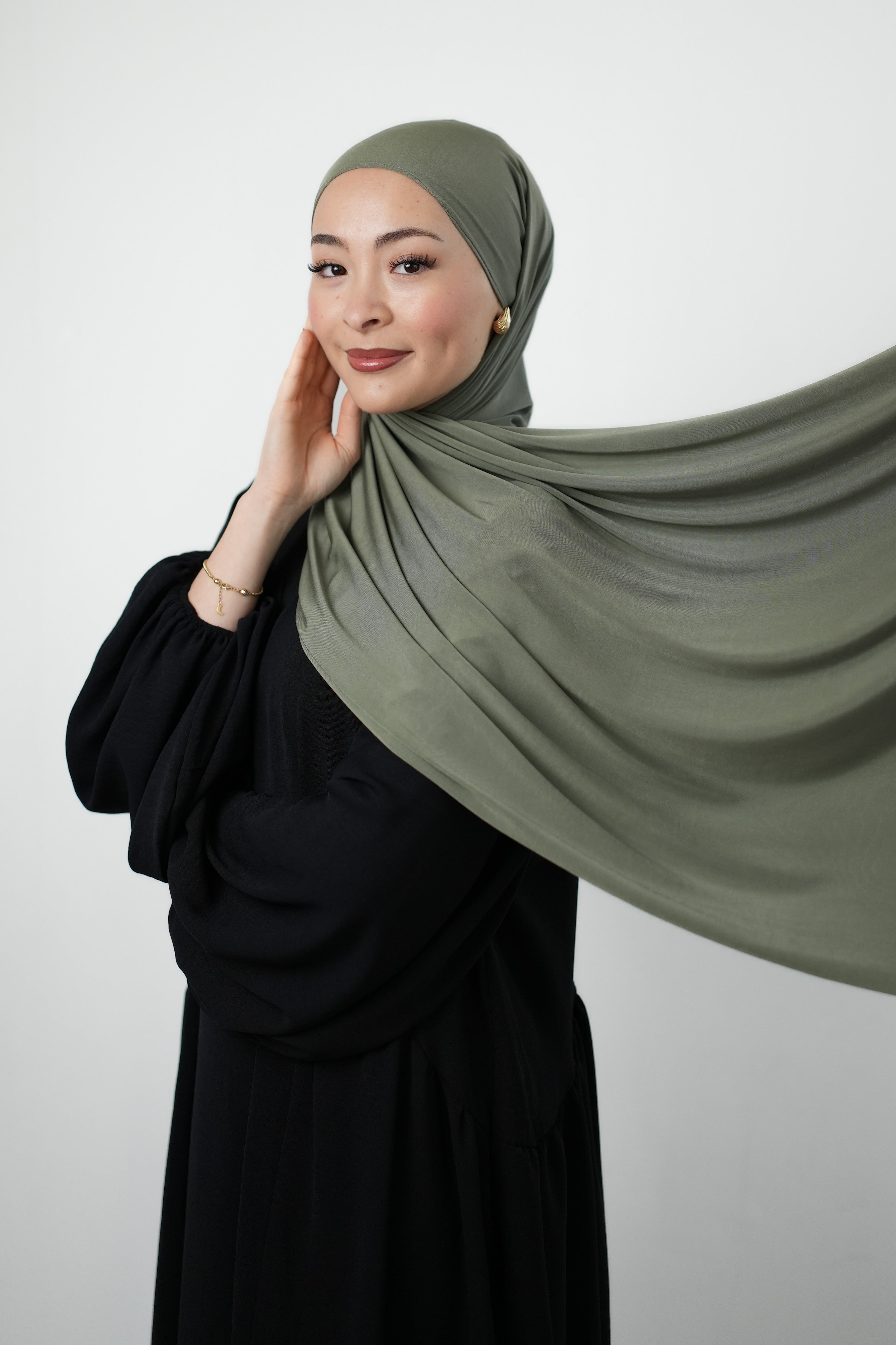 SILKY PREMIUM JERSEY OLIVE