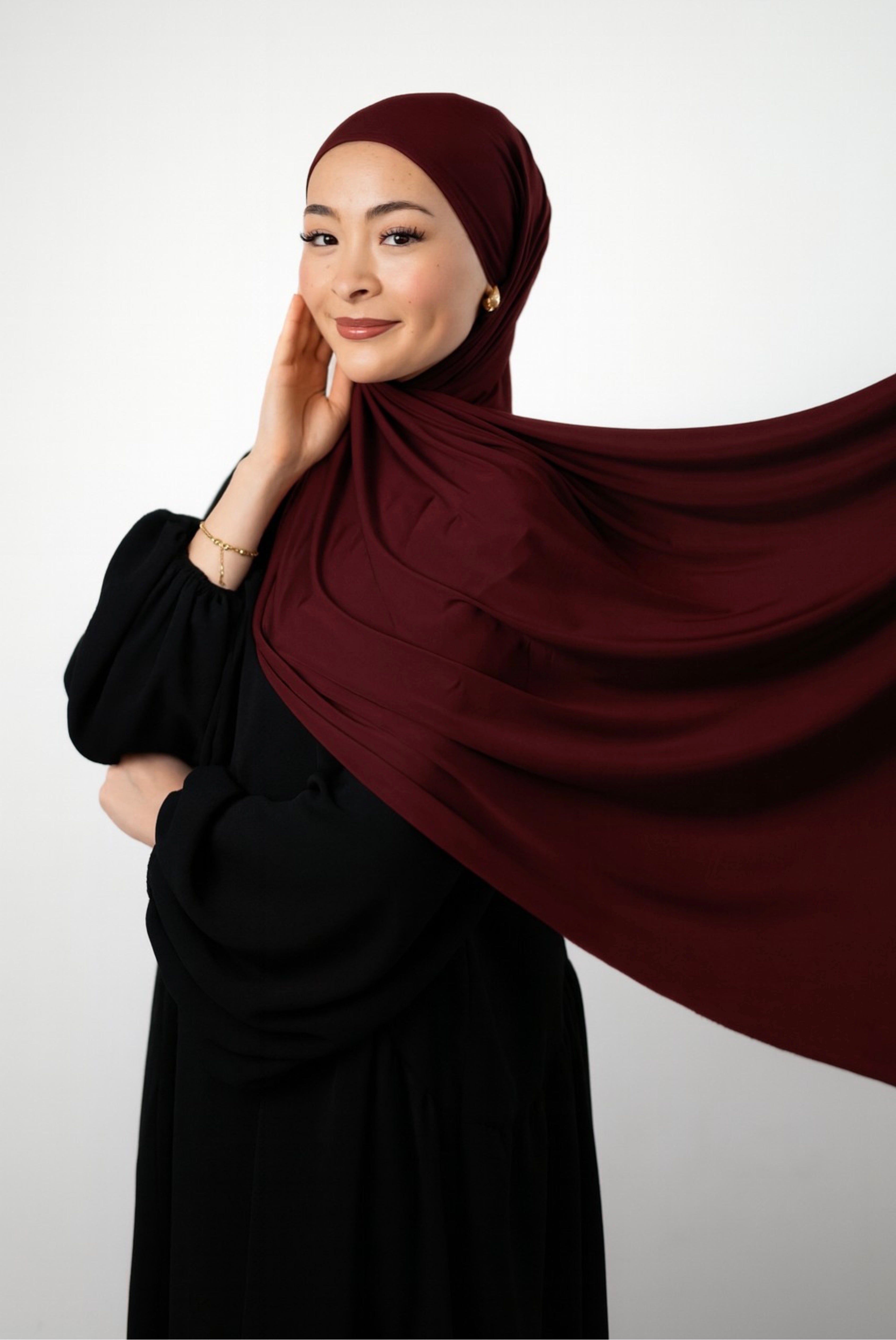 SILKY PREMIUM JERSEY BORDEAUX