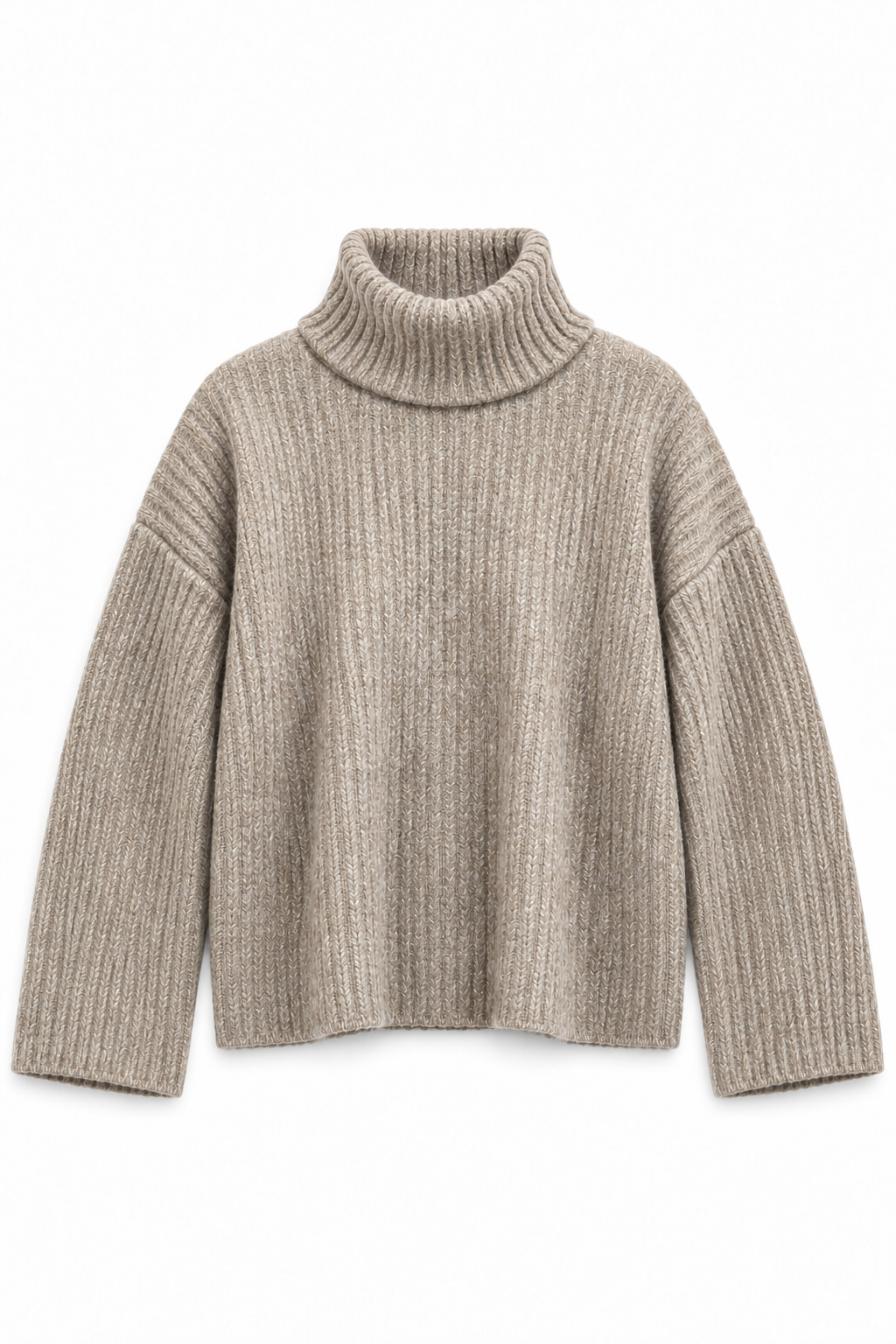 Strickpullover mit Rollkragen