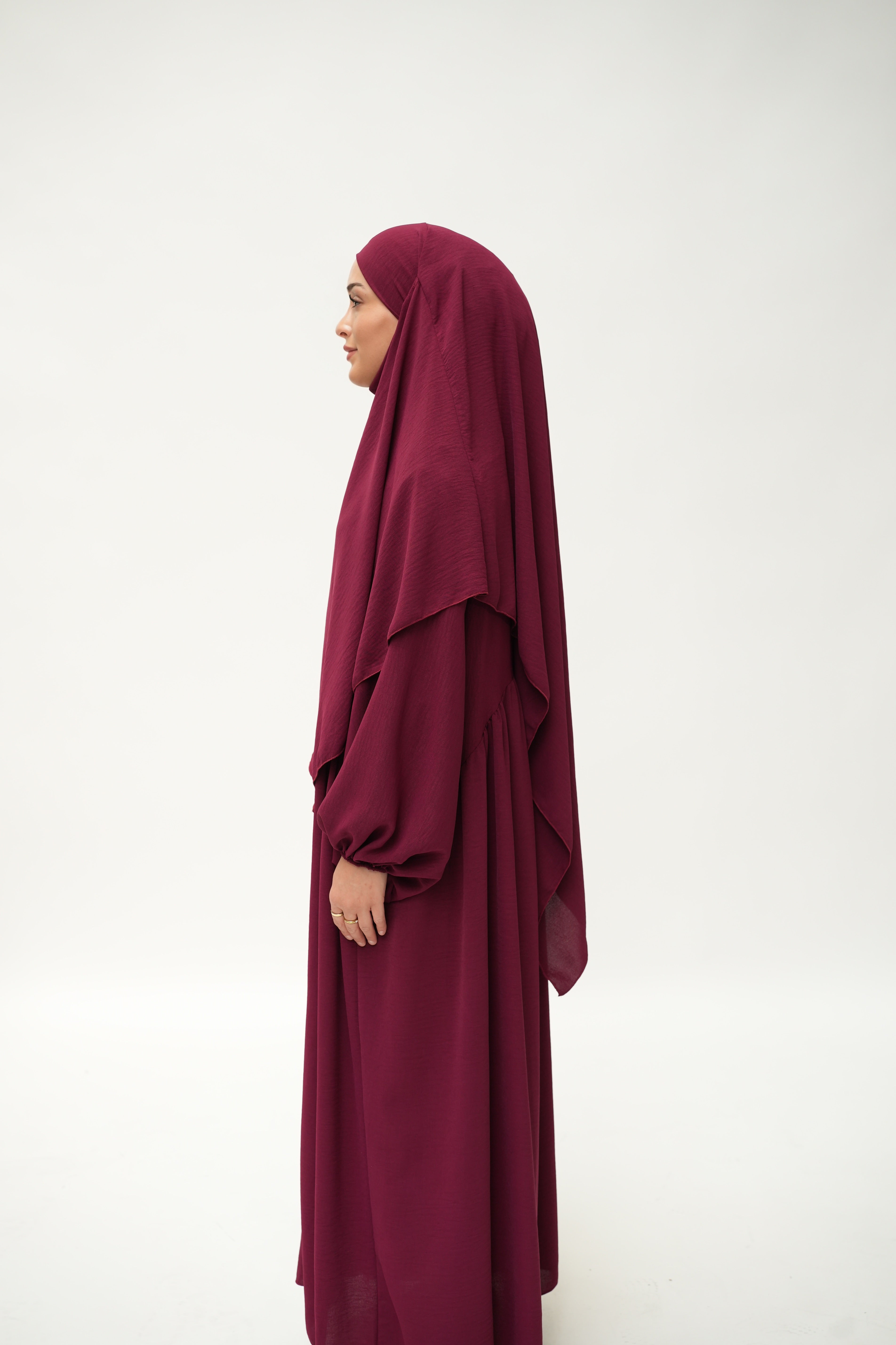 ABAYA KHIMAR SET - BORDEAUX