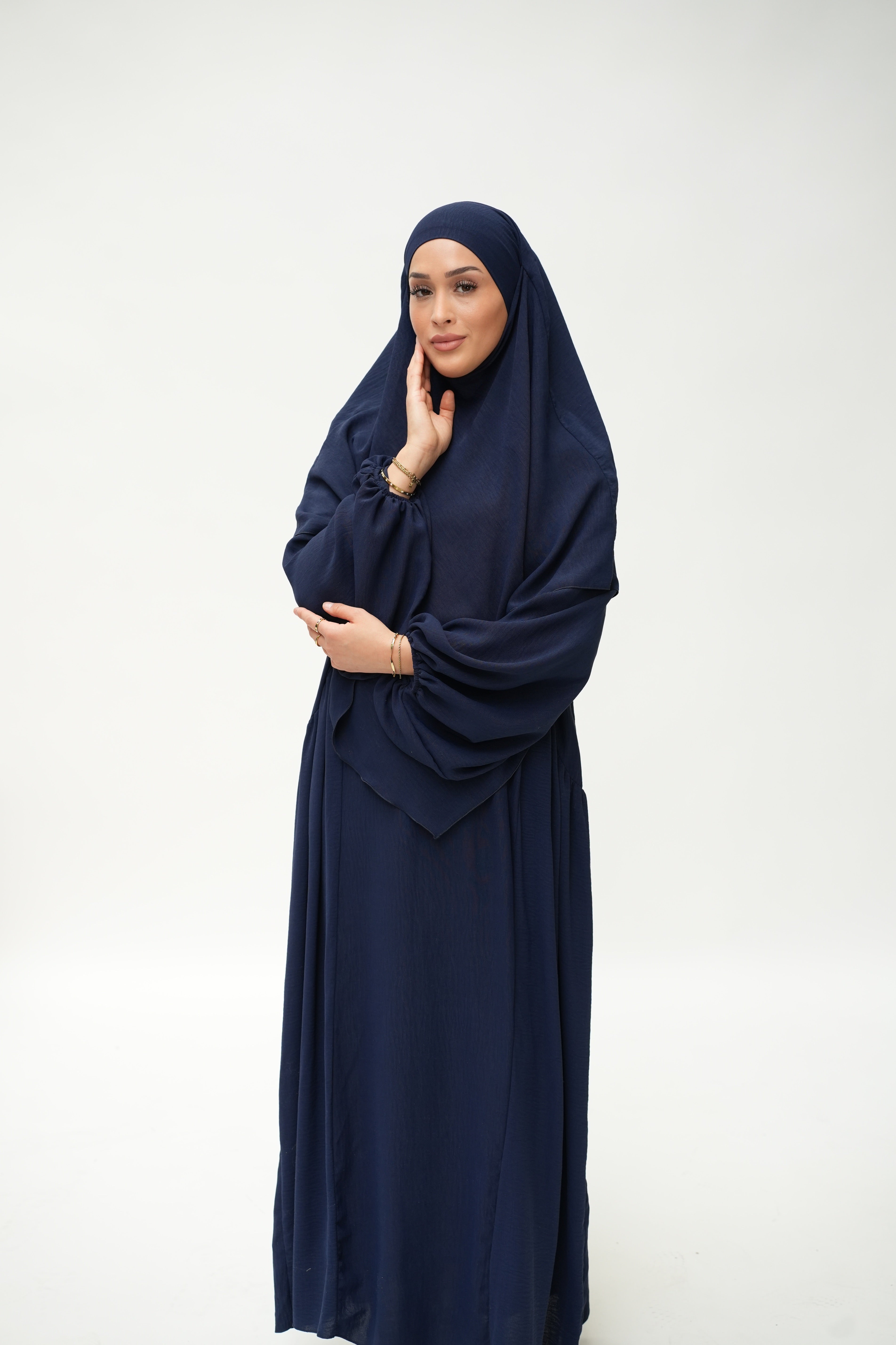 ABAYA KHIMAR SET - DUNKELBLAU