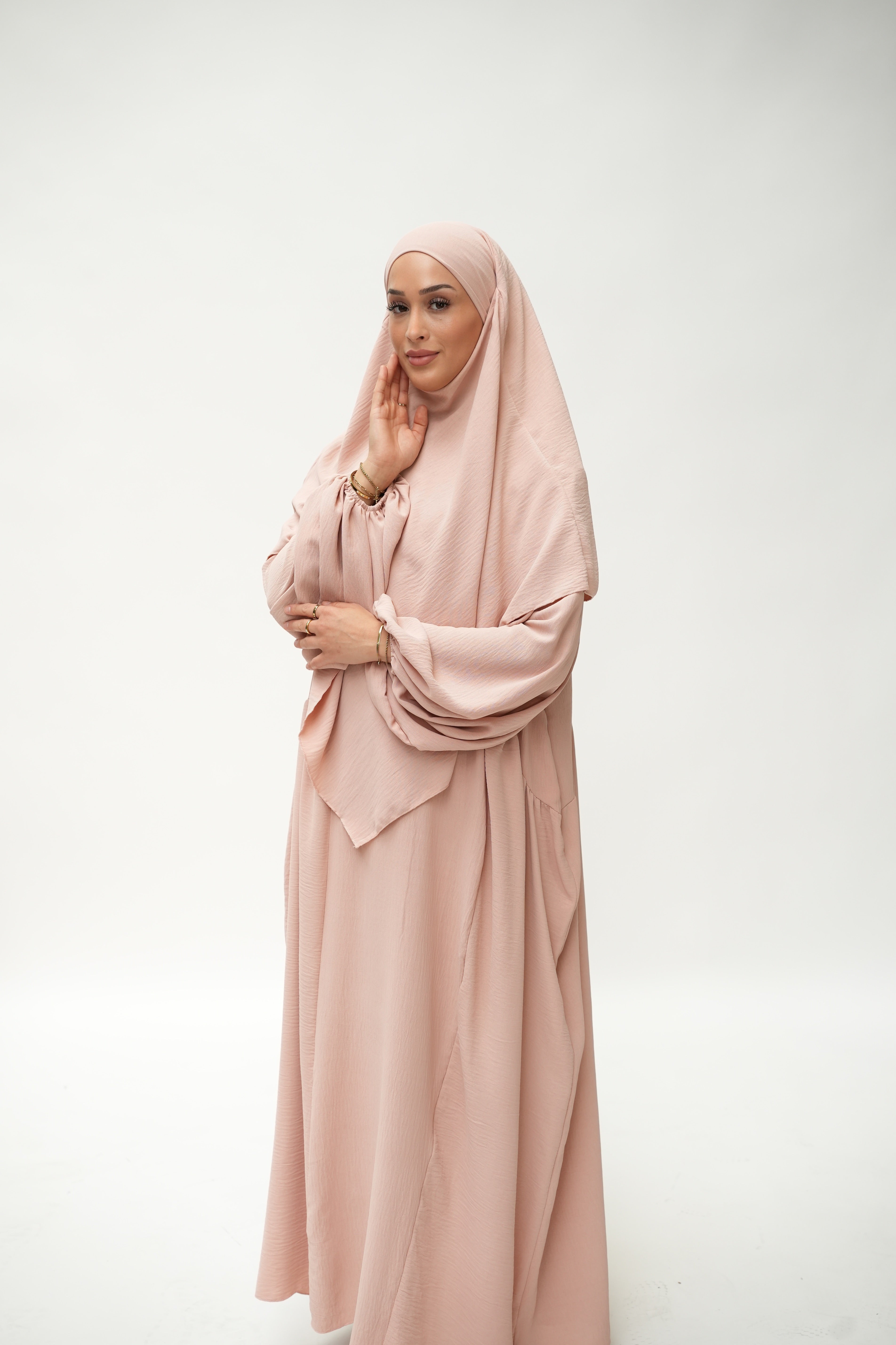 ABAYA KHIMAR SET - ROSE