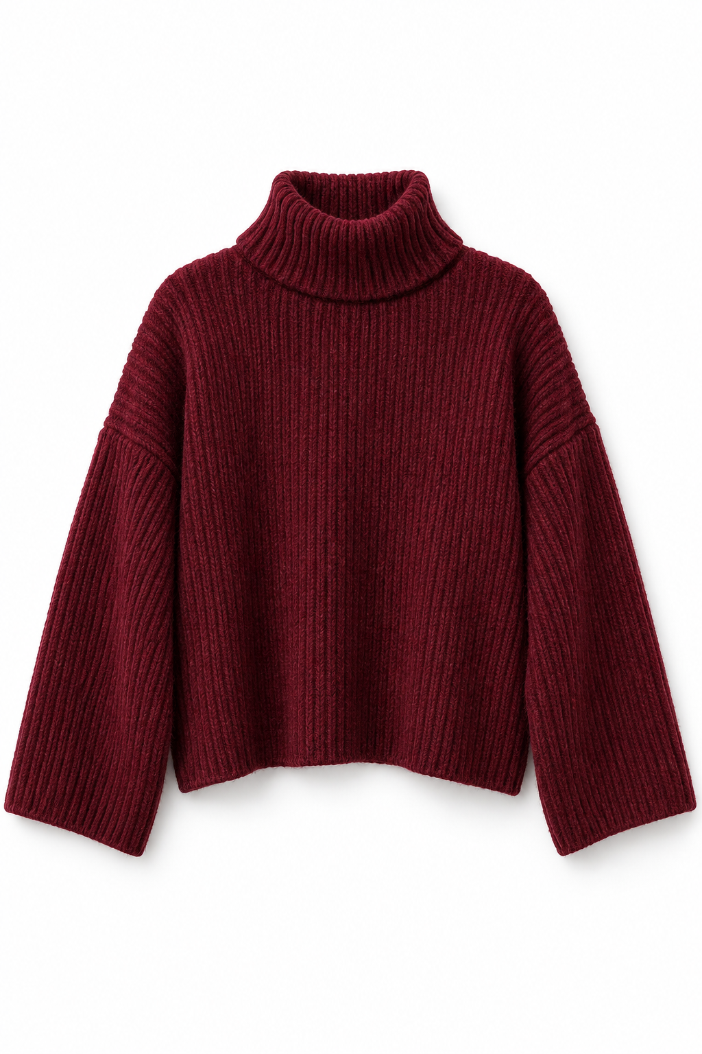 Strickpullover mit Rollkragen