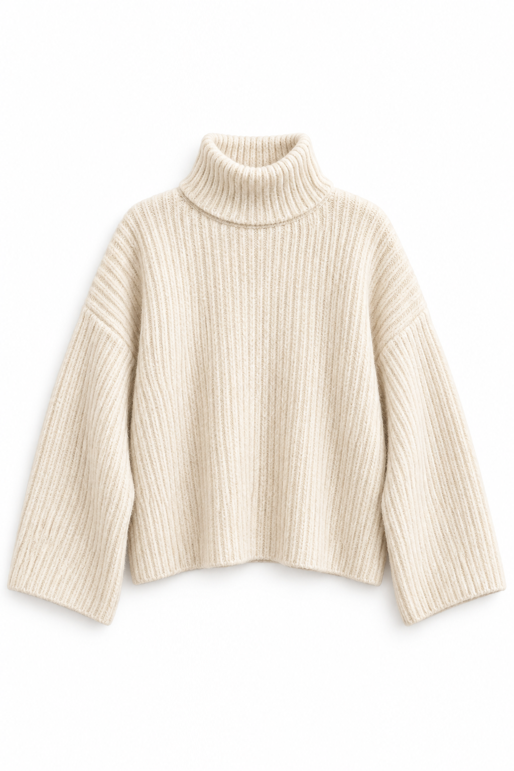Strickpullover mit Rollkragen