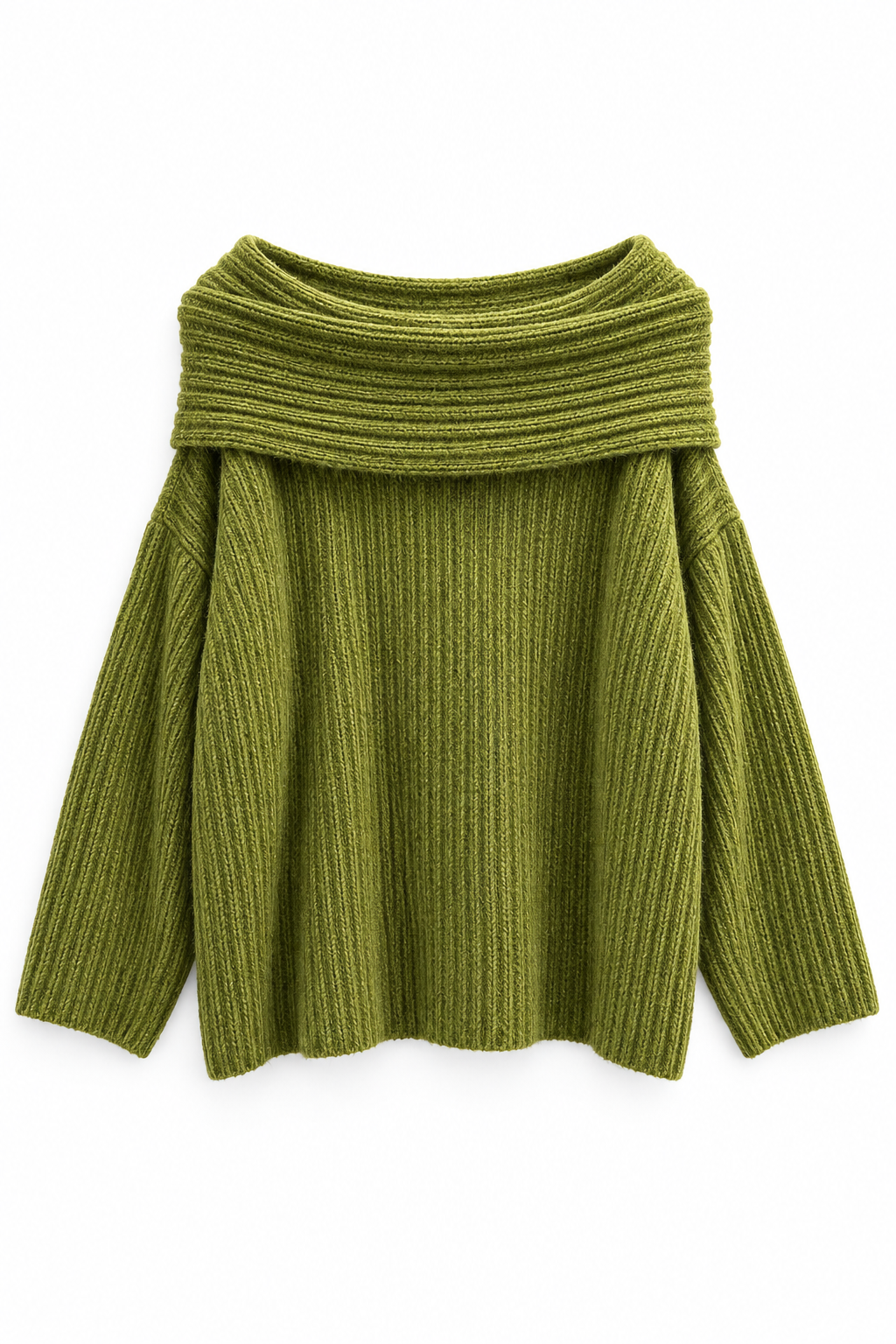 Off-Shoulder Strickpullover