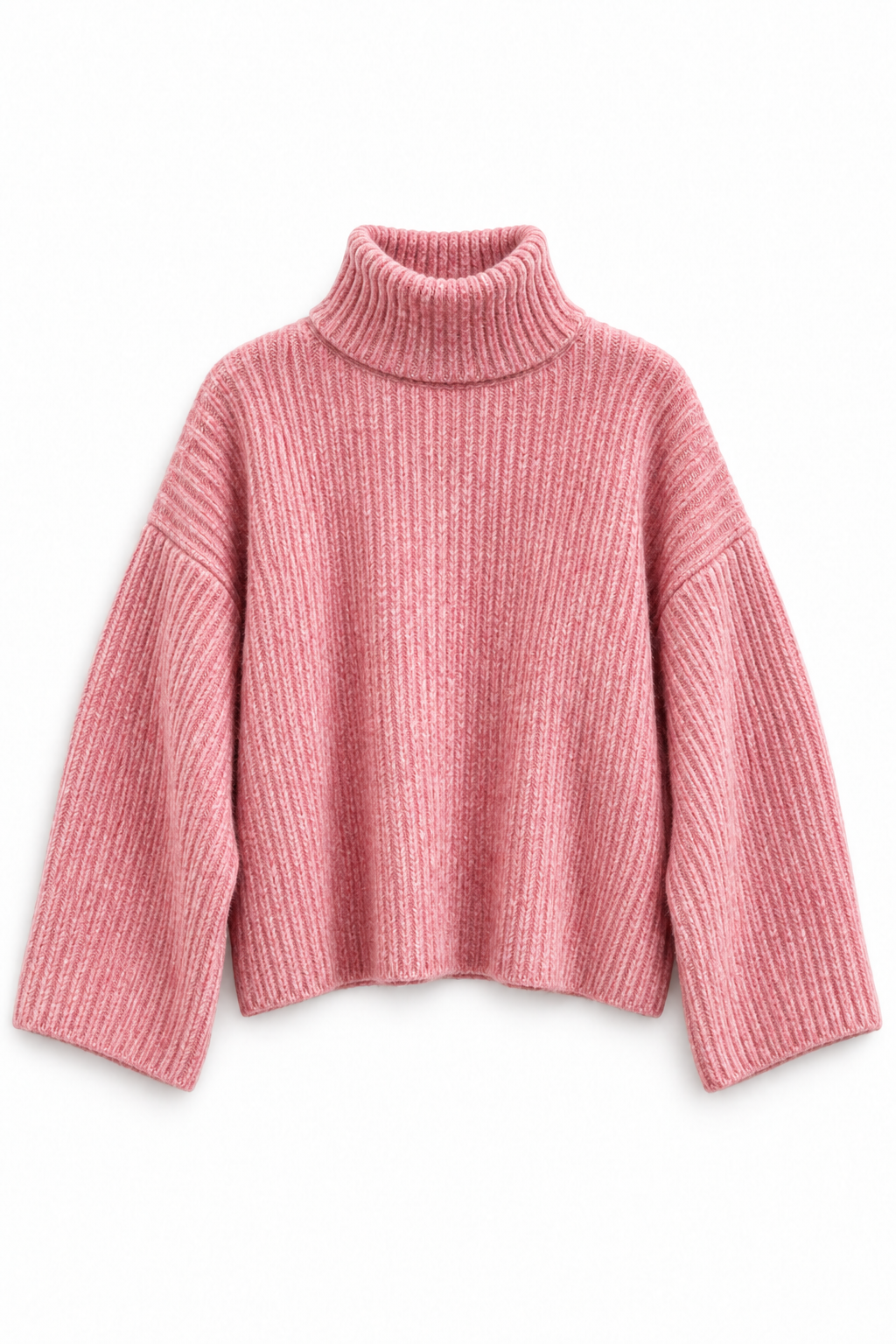 Strickpullover mit Rollkragen