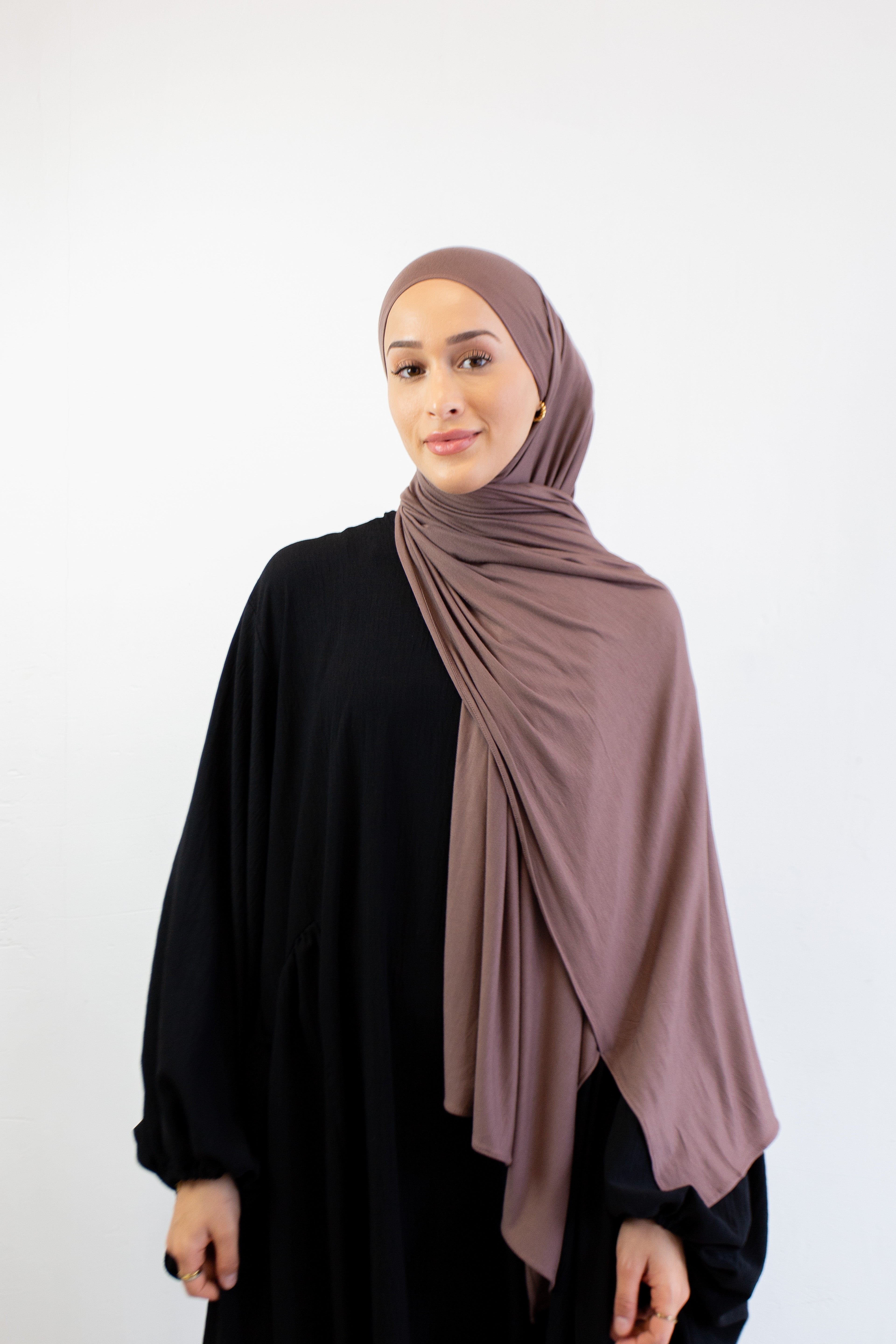 PREMIUM JERSEY HIJAB DARK TAUPE