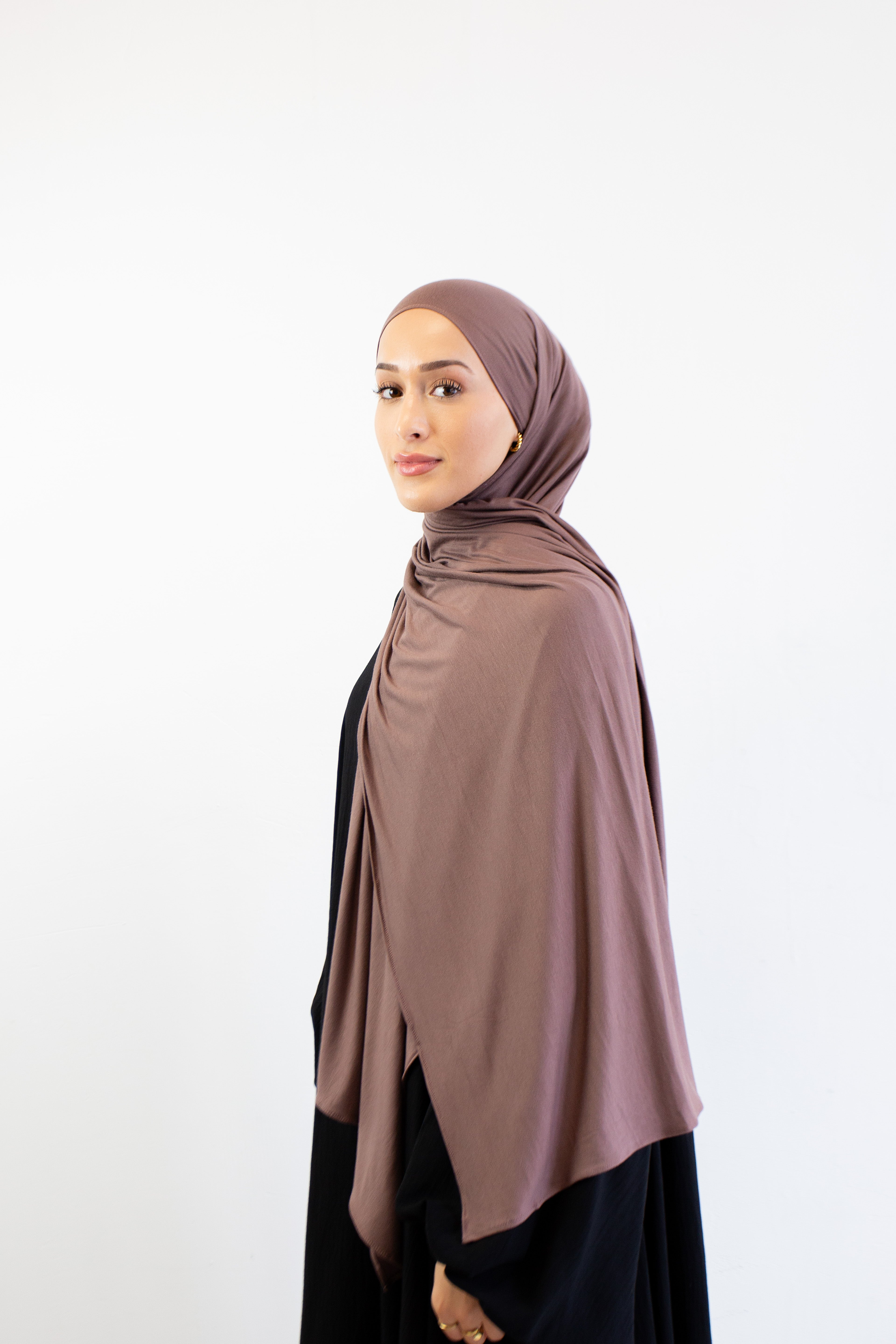 PREMIUM JERSEY HIJAB DARK TAUPE