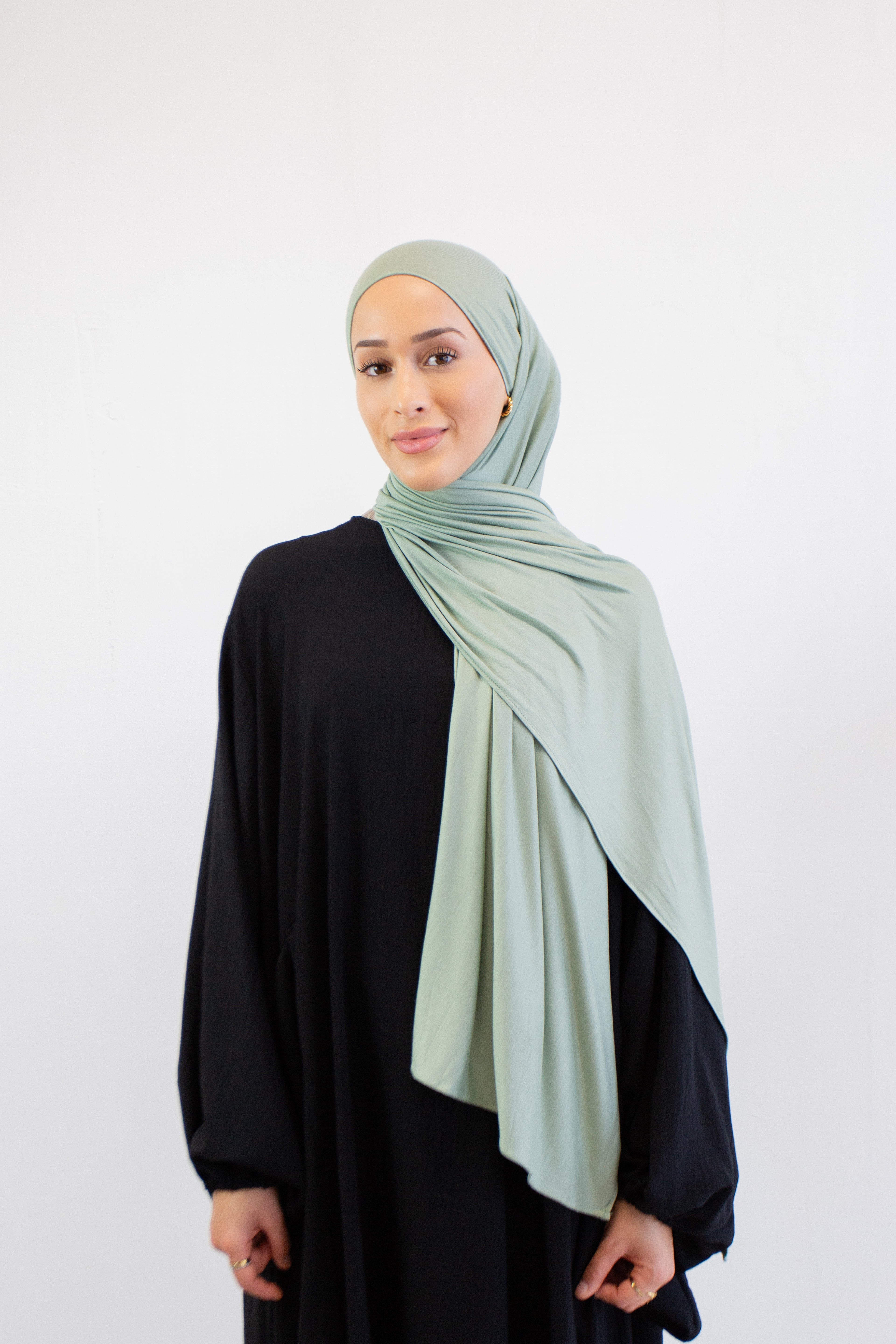 PREMIUM JERSEY HIJAB PASTELLGRÜN