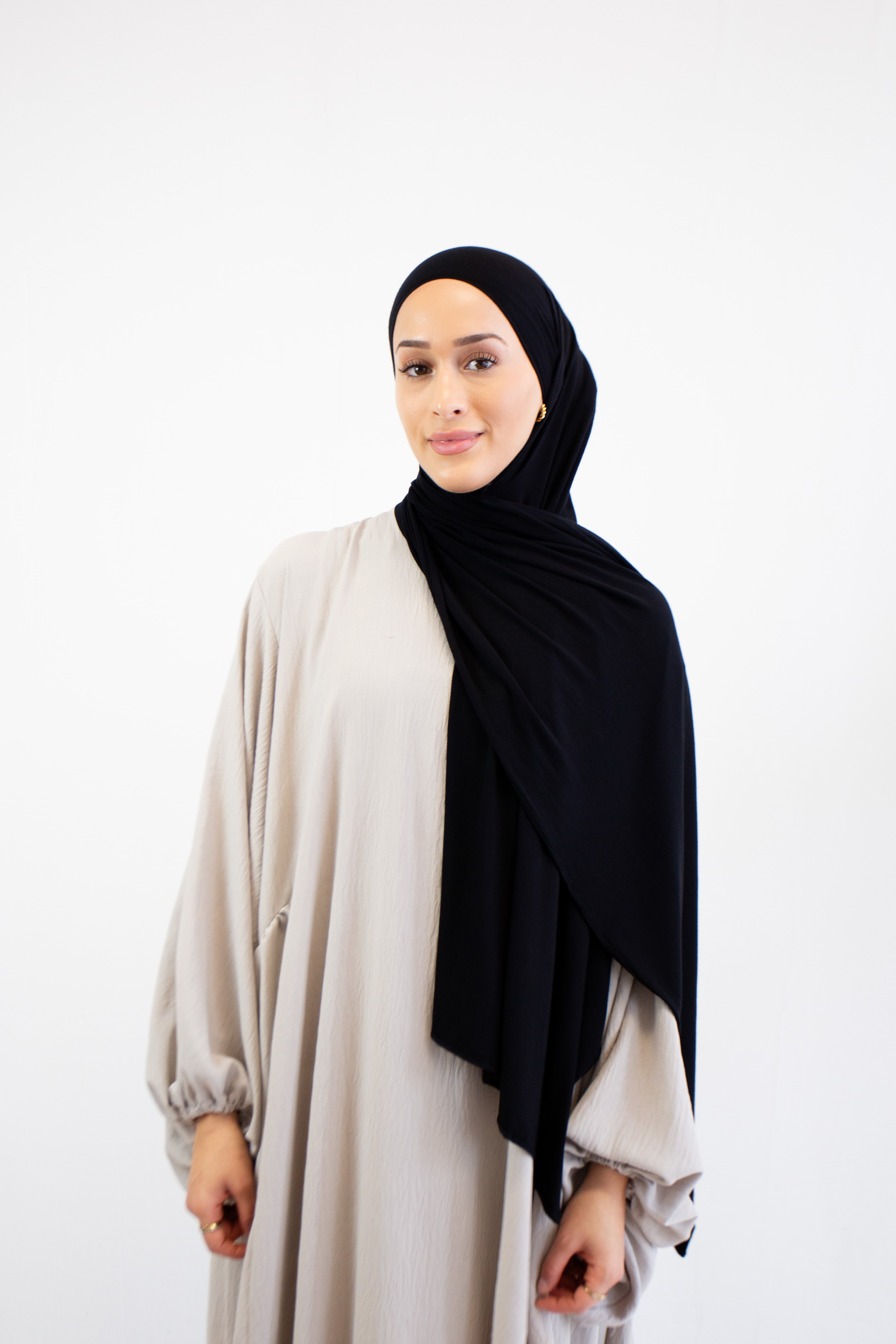 PREMIUM JERSEY HIJAB SCHWARZ